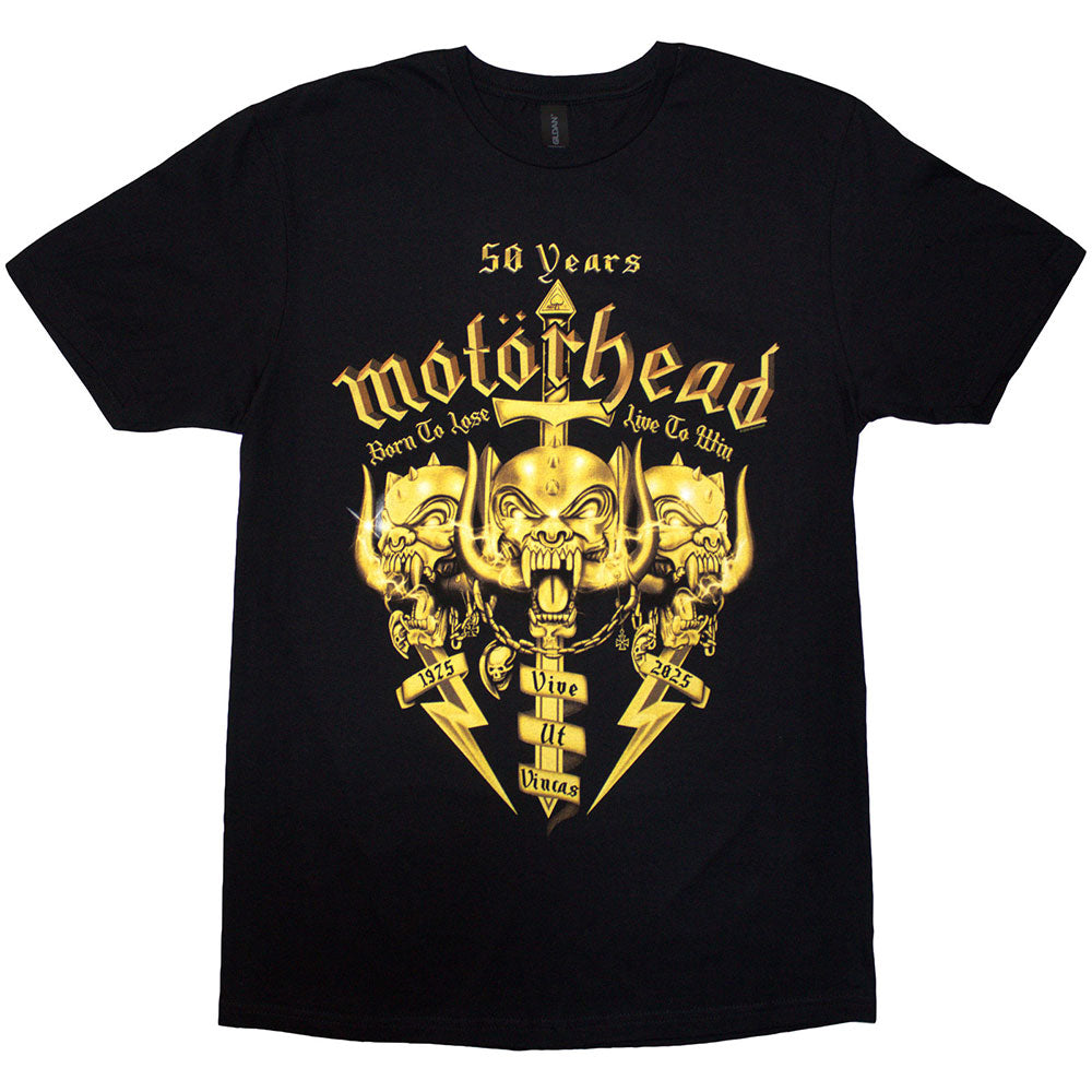 Motorhead T Shirt - 50 Years Swords & Warpig | Buy Now For 24.99