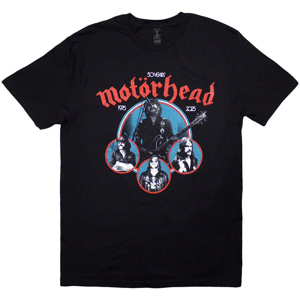 Motorhead T Shirt - 50 Years Lemmy Circles | Buy Now For 24.99
