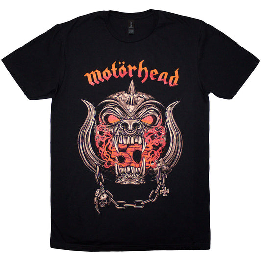 Motorhead T Shirt - 50 Years Warpig Red Gradient | Buy Now For 24.99