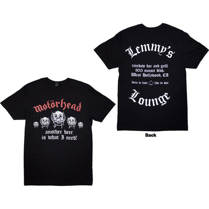 Motorhead T Shirt - Lemmy'S Lounge | Buy Now For 24.99