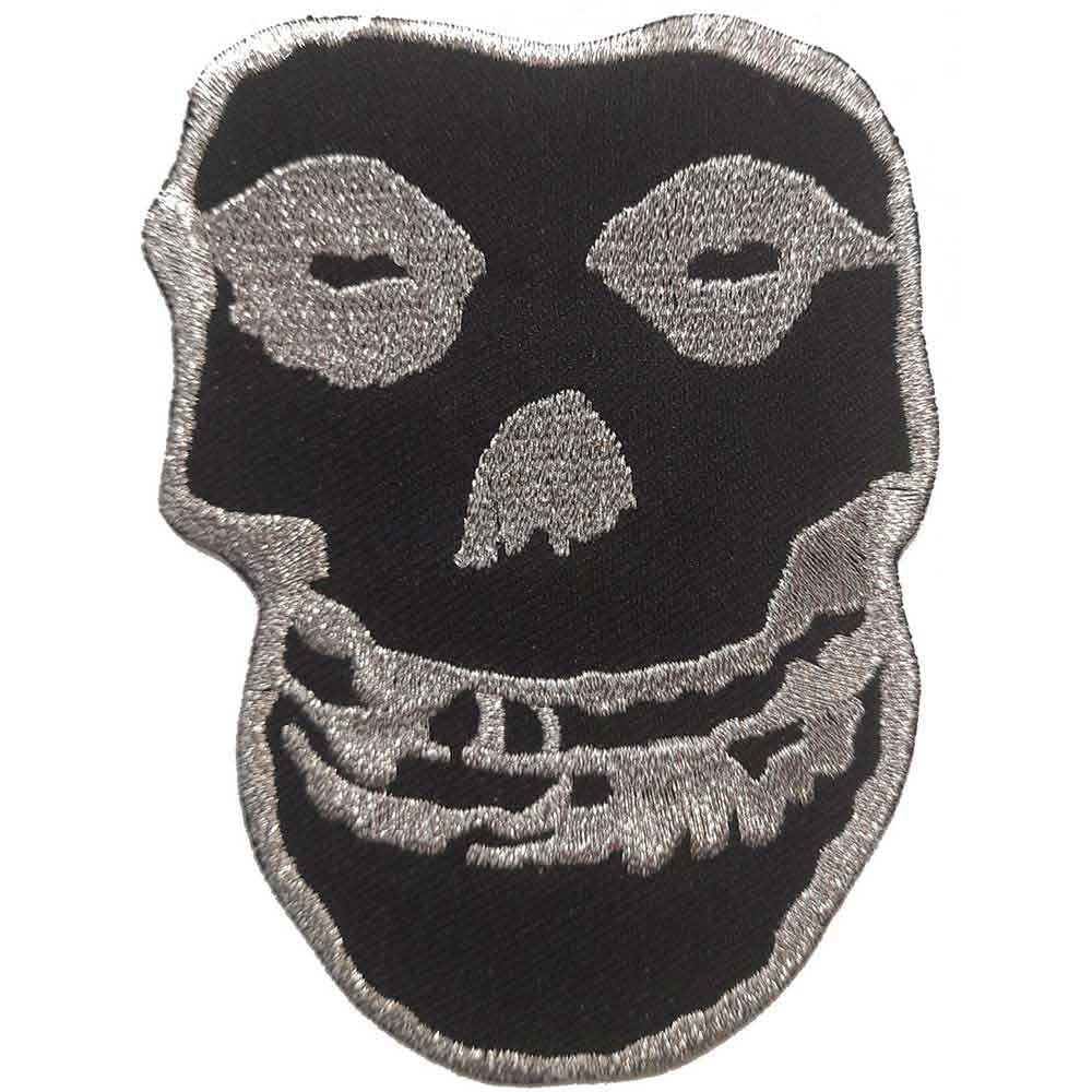 Misfits Patches - Iron On - Inverted Silver Skull