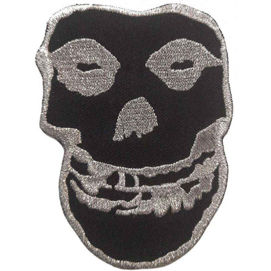 Misfits Patches - Iron On - Inverted Silver Skull