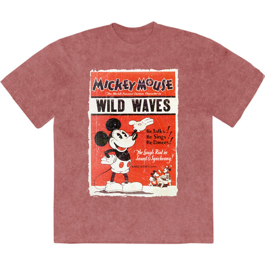 Disney T Shirt - Mickey Wild Waves Stone Wash | Buy Now For 24.99
