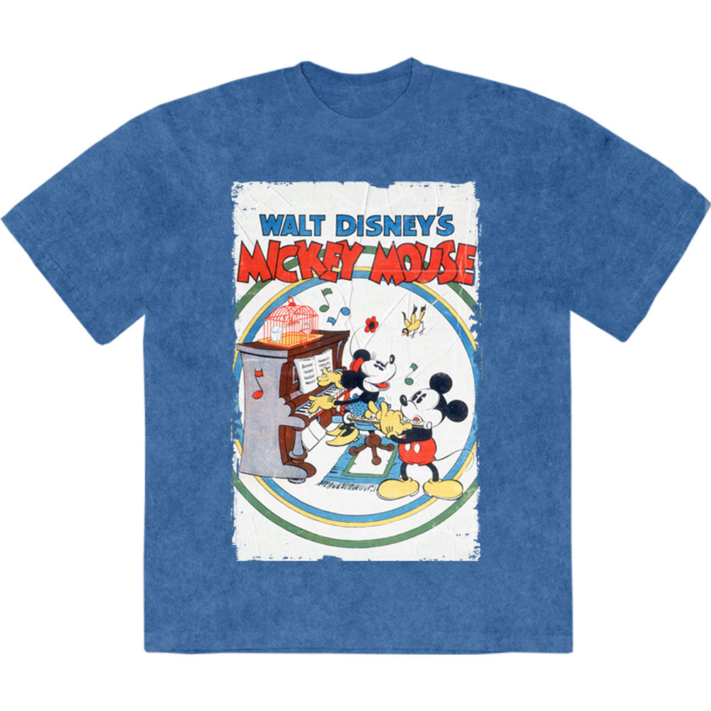 Disney T Shirt - Mickey & Minnie Piano Stone Wash | Buy Now For 24.99
