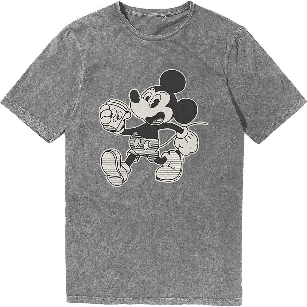 Disney T Shirt - Mickey Vintage Walk Stone Wash | Buy Now For 24.99