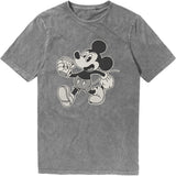 Disney T Shirt - Mickey Vintage Walk Stone Wash | Buy Now For 24.99