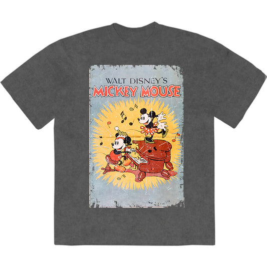 Disney T Shirt - Mickey Piano Stone Wash | Buy Now For 24.99