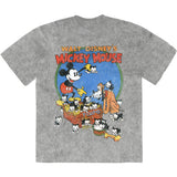 Disney T Shirt - Mickey Cat Basket Stone Wash | Buy Now For 24.99