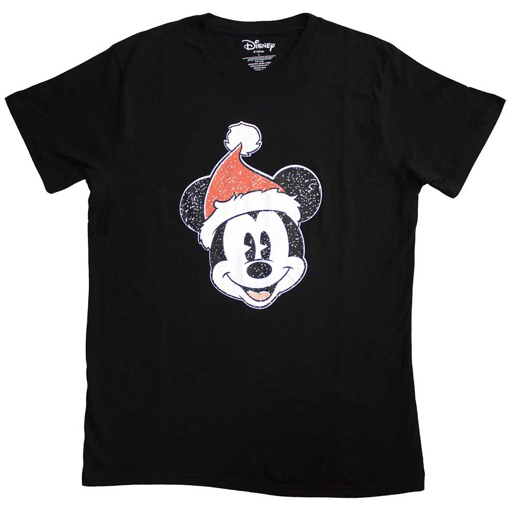 Disney T Shirt - Mickey Mouse Santa Hat | Buy Now For 19.99