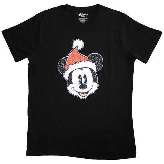 Disney T Shirt - Mickey Mouse Santa Hat | Buy Now For 19.99