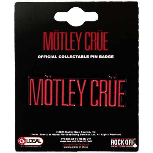 Mötley Crüe Pin Badge - Logo