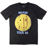 Mötley Crüe T Shirt - No Fun Tour '84 Stone Wash