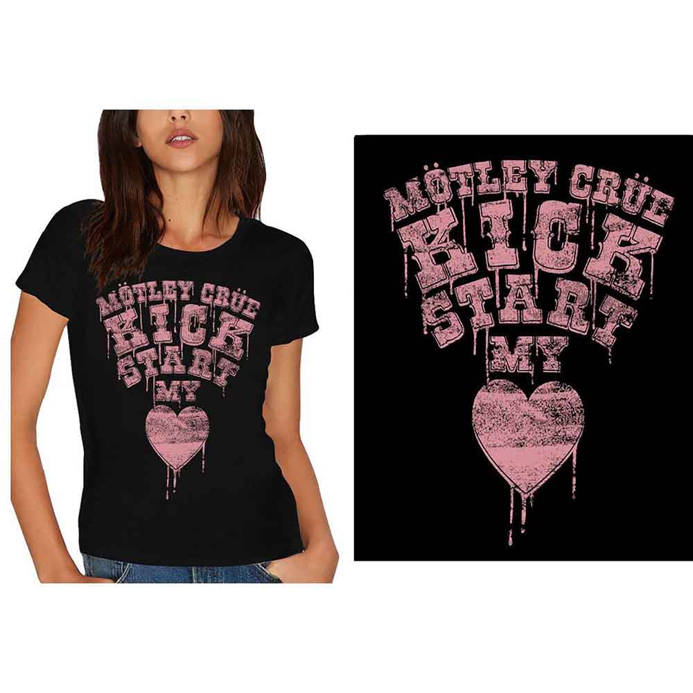 Mötley Crüe Woman's T Shirt - Kick Start My Heart
