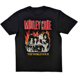 Mötley Crüe T Shirt - Vintage World Tour Flames