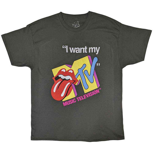 MTV T Shirt - Rolling Stones I Want My MTV