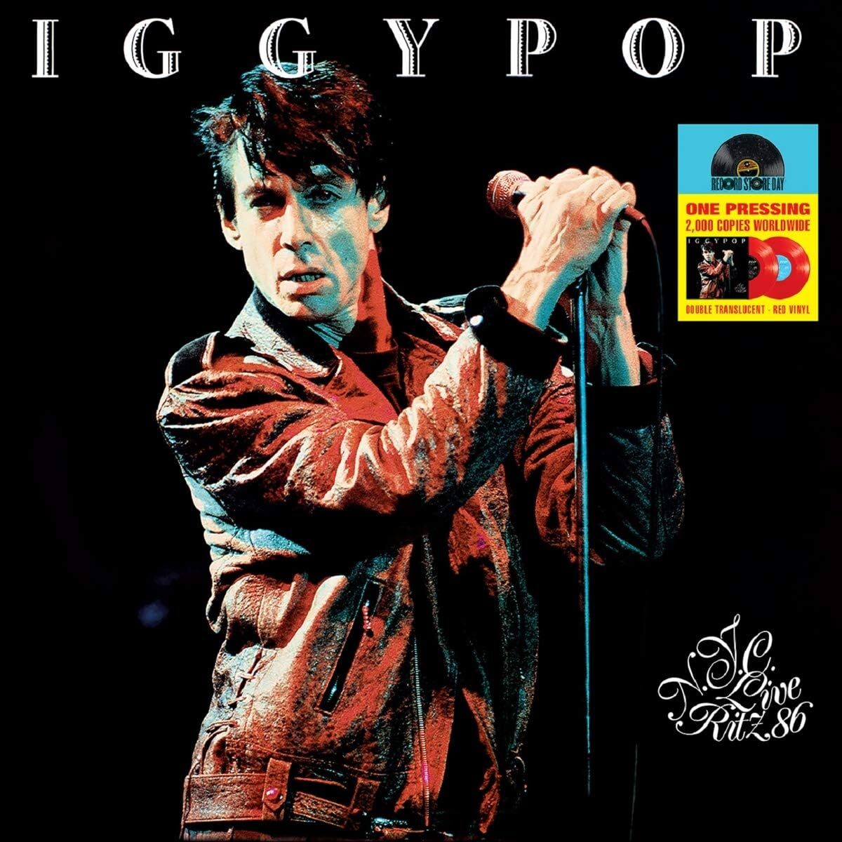 Iggy Pop LP - Live At The Ritz, Nyc 1986 (Red Vinyl) | Buy Now For 54.99
