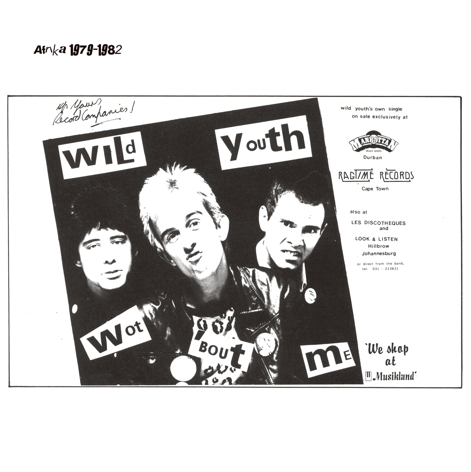Wild Youth LP - Afrika 1979-1982 | Buy Now For 39.99