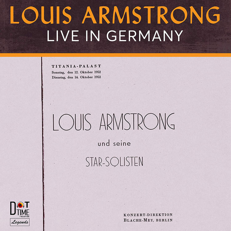 Louis Armstrong LP - Live In Germany 1952