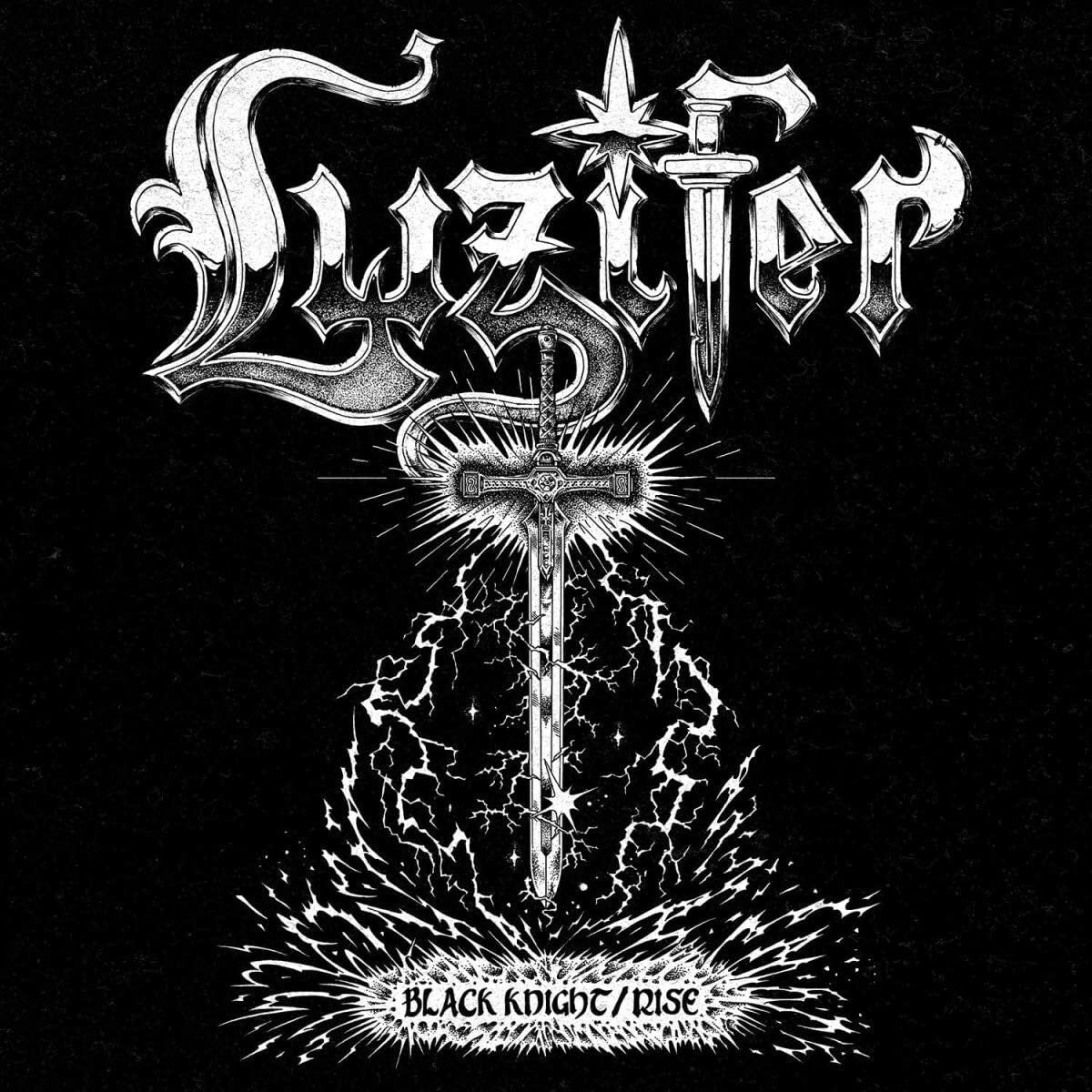 Luzifer LP - Black Knight / Rise (White Vinyl) | Buy Now For 39.99