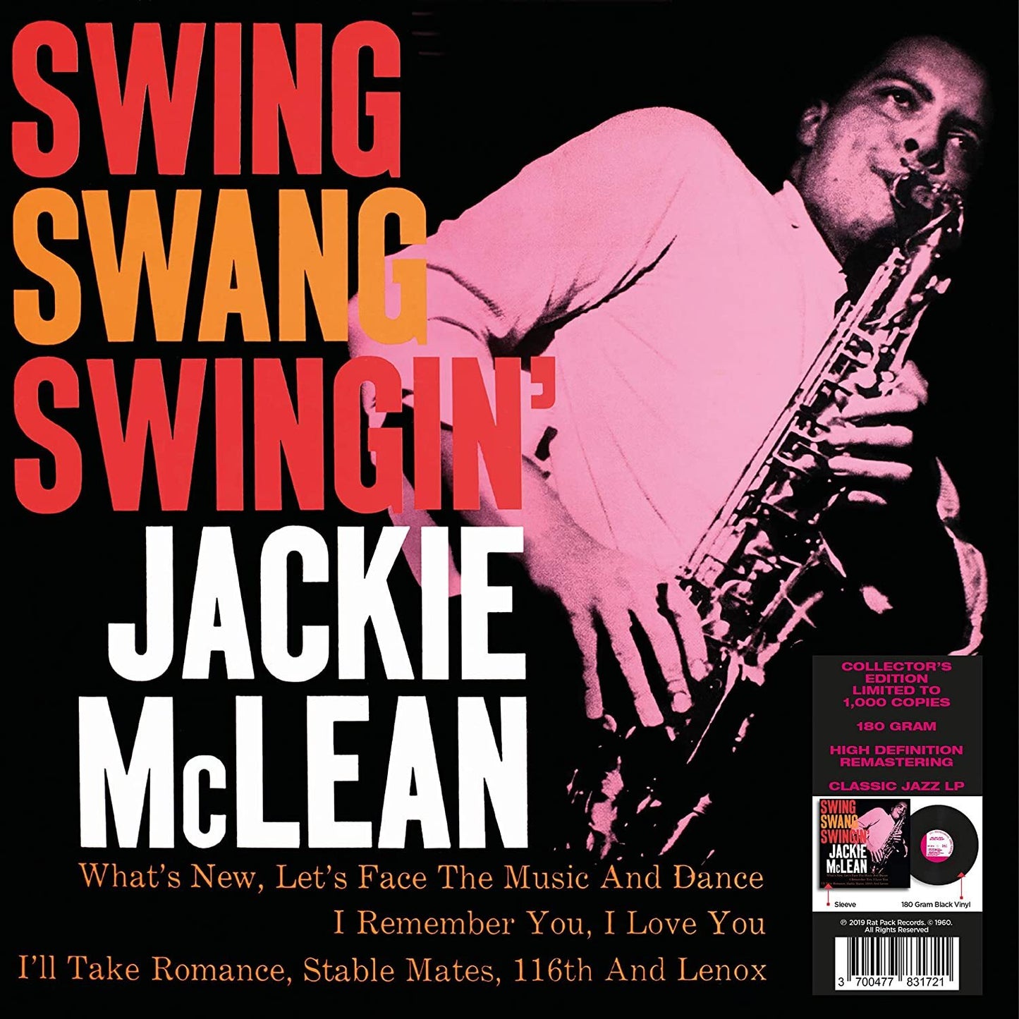 Jackie Mclean LP - Swing, Swang, Swingin' | Buy Now For 34.99