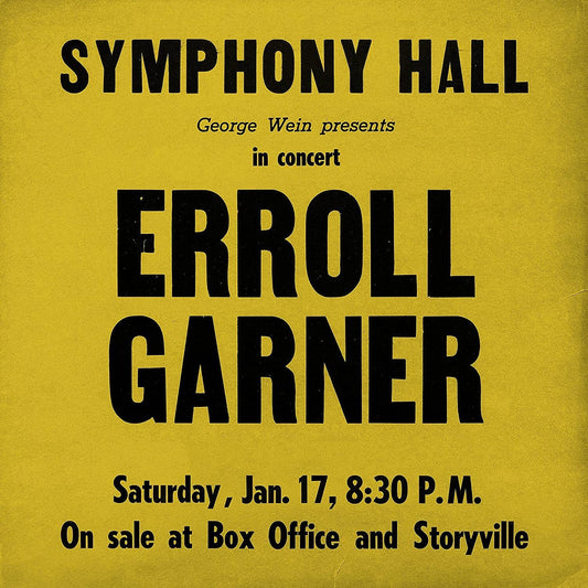 Erroll Garner LP - Symphony Hall Concert