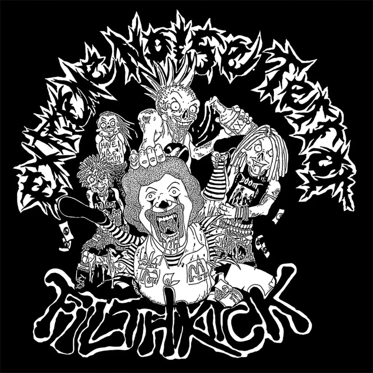 Extreme Noise Terror/ Filthkick LP - In It For Life (Clear Vinyl) | Buy Now For 24.99