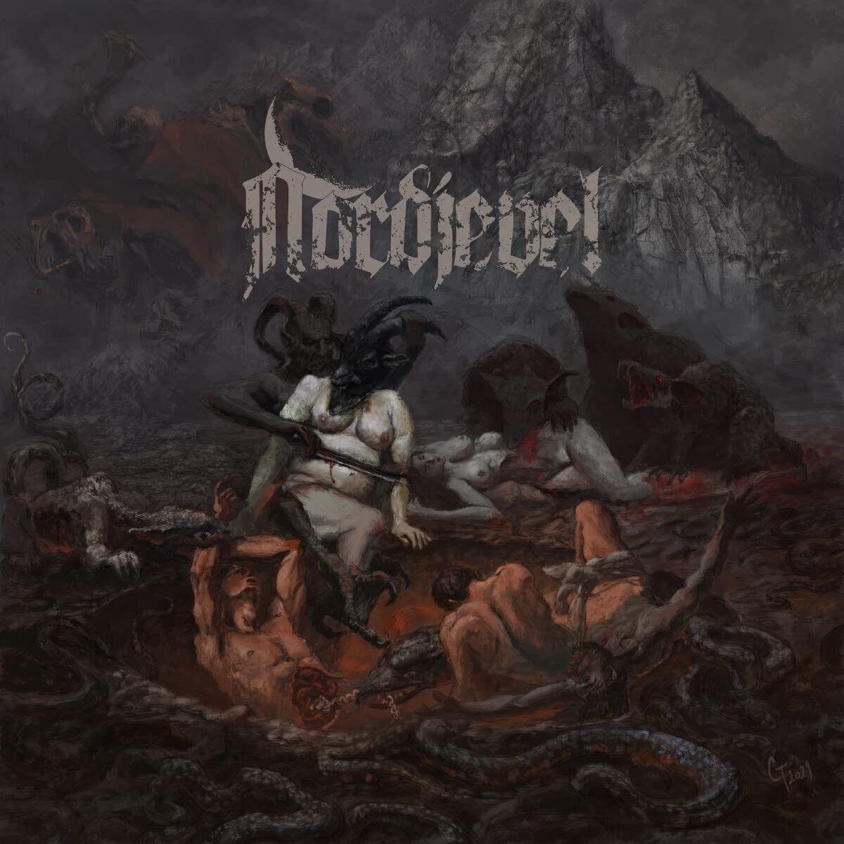 Nordjevel LP - Gnavhòl (Blue Vinyl + Bonus Track) | Buy Now For 59.99