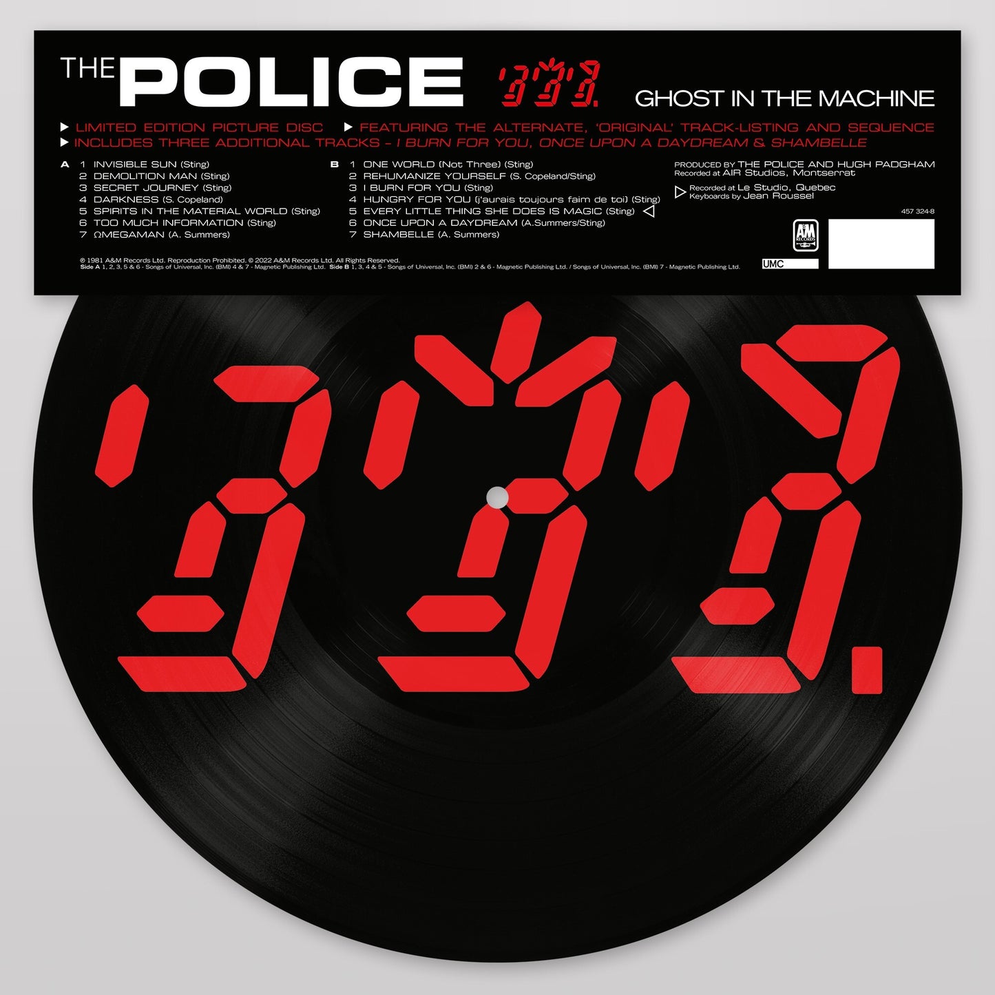 Police LP - Ghost In The Machine (Picture Disc)