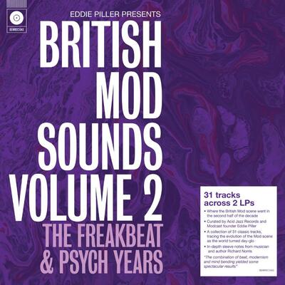 Various Artists LP - Eddie Piller Presents British Mod Sounds: The Freakbeat & Psych Years- Volume 2 | Buy Now For 34.99