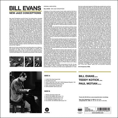 Bill Evans LP - New Jazz Conceptions | Buy Now For 29.99