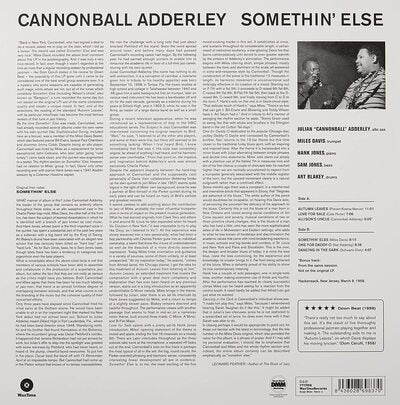 Cannonball Adderley LP - Somethin' Else | Buy Now For 29.99