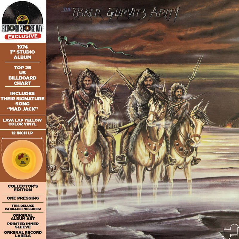 Baker Gurvitz Army LP - The Baker Gurvitz Army (Colour In Colour Yellow/Beer Vinyl) (Rsd 2023) | Buy Now For 34.99