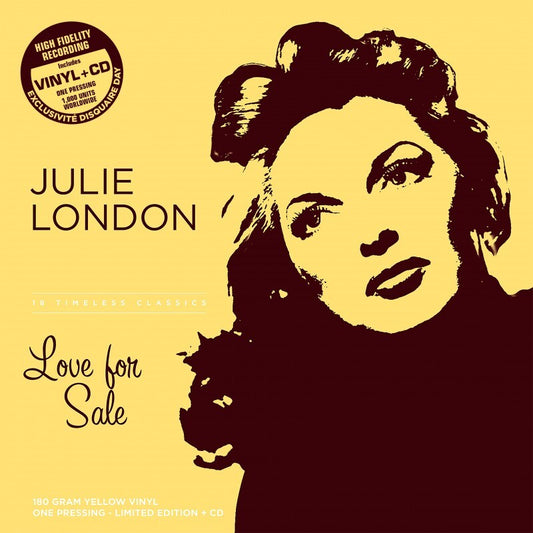 Julie London LP - Love For Sale (Yellow Vinyl + Cd) (Rsd 2023) | Buy Now For 34.99
