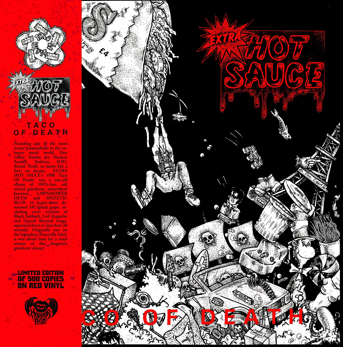Extra Hot Sauce LP - Taco Of Death (Red Vinyl)