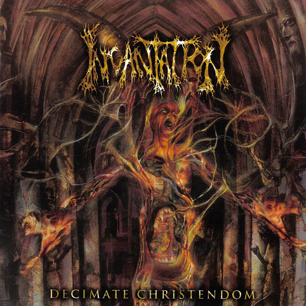 Incantation LP - Decimate Christendom (Clear Black/Red Vinyl) | Buy Now For 44.99
