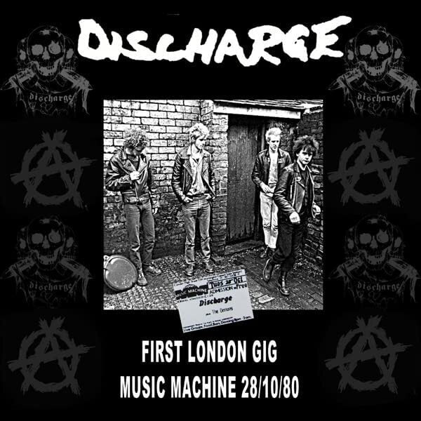 Discharge LP - Live At The Music Machine 1980 (Clear Vinyl) | Buy Now For 29.99