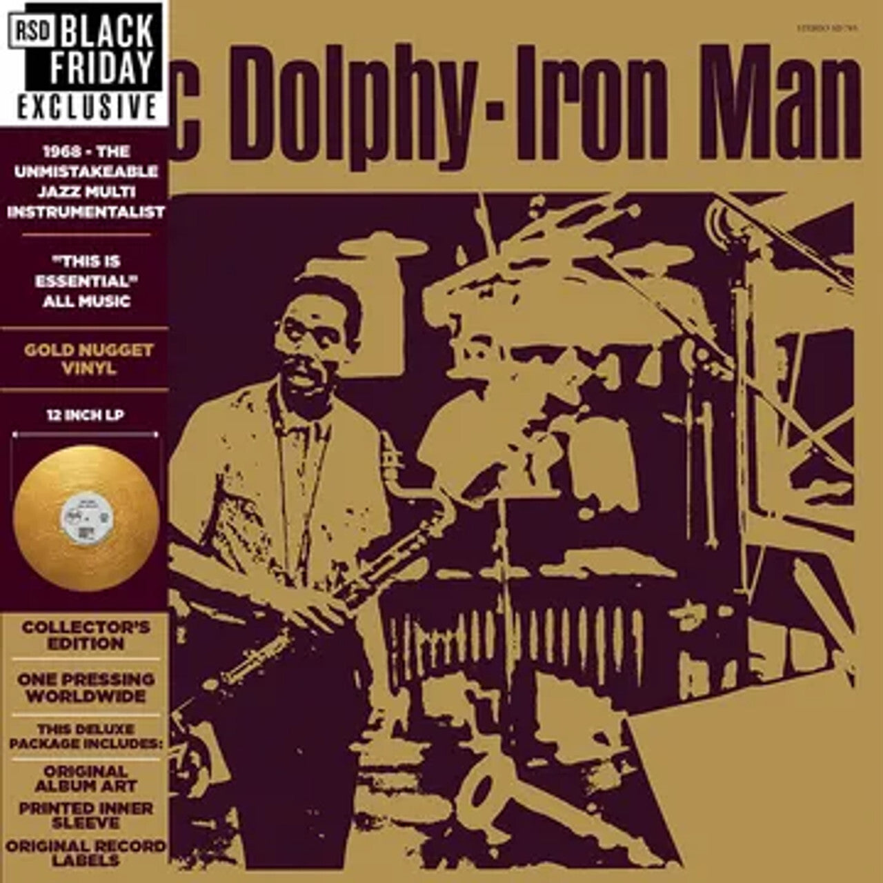 Eric Dolphy LP - Iron Man (Black Friday Ltd.Marble Gold Vinyl) | Buy Now For 39.99
