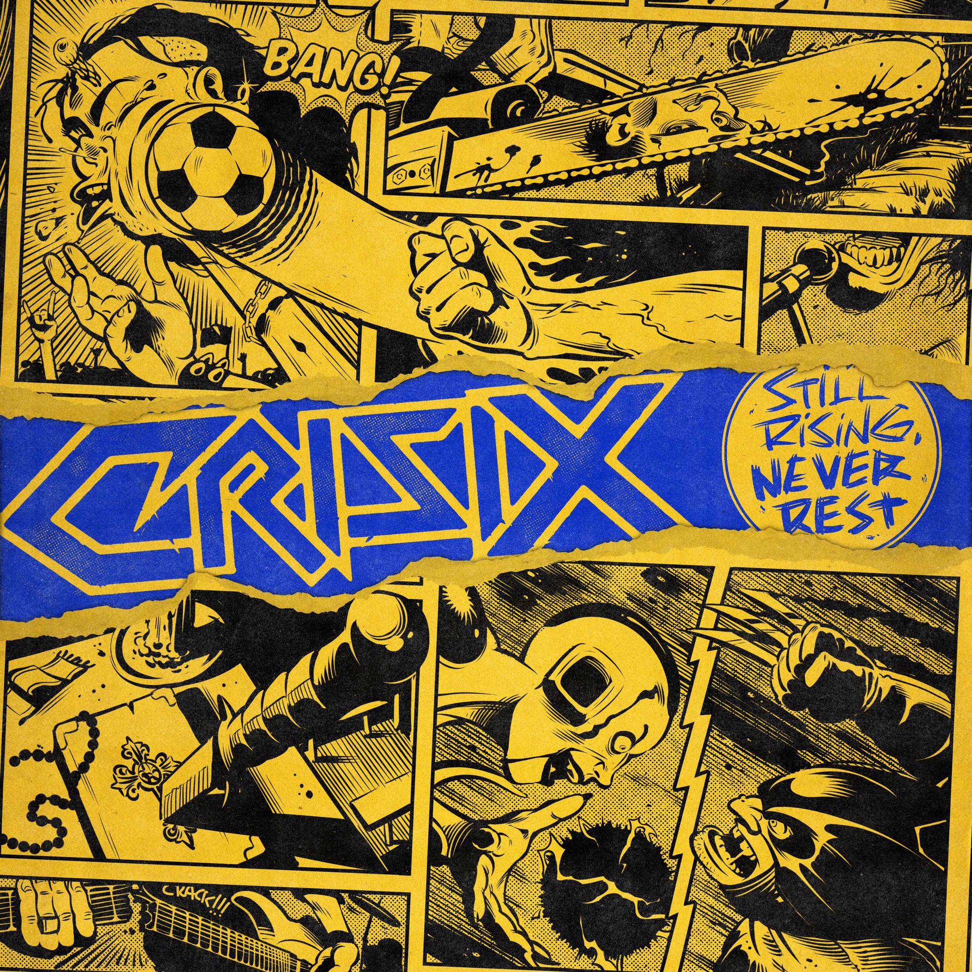 Crisix LP - Still Rising… Never Rest (Yellow Flame Vinyl) | Buy Now For 44.99