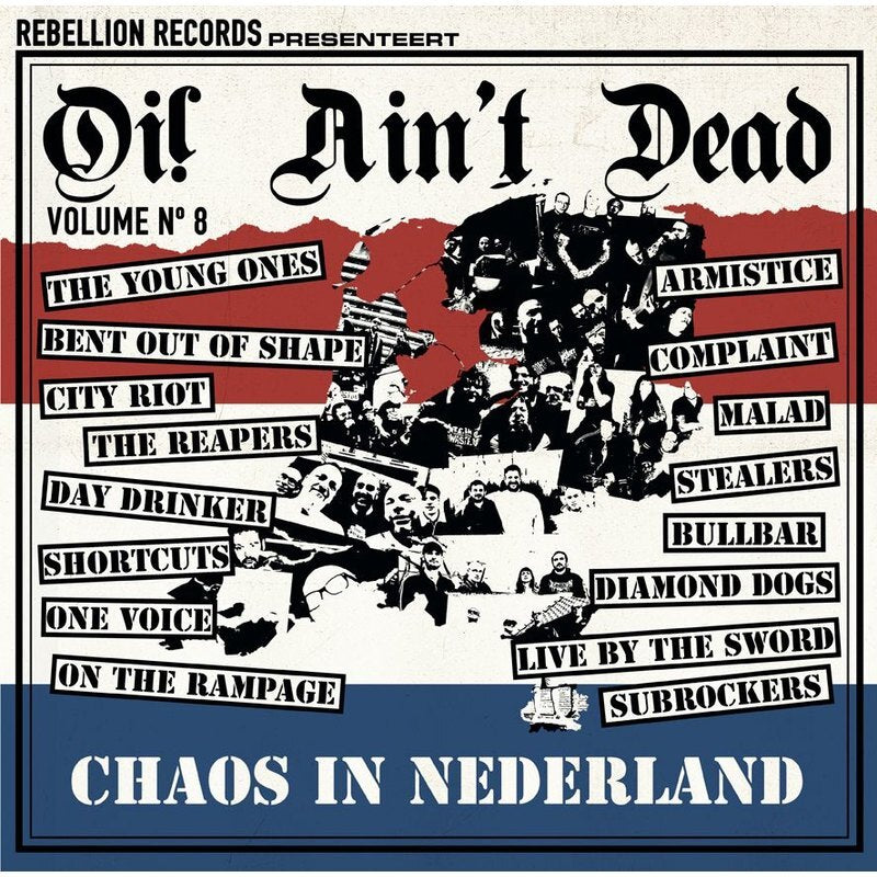 Various Artists LP - Chaos In Nederland (Oi! Ain’T Dead 8) (Orange Vinyl) | Buy Now For 29.99