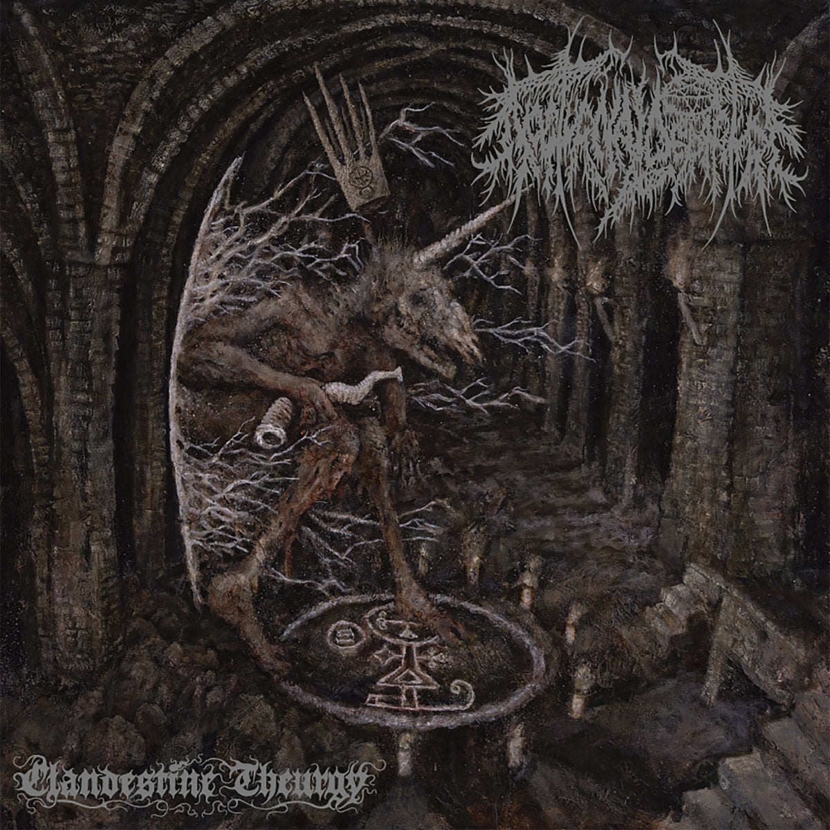 Nocturnal Departure LP - Clandestine Theurgy (Black Vinyl W/Poster) | Buy Now For 44.99
