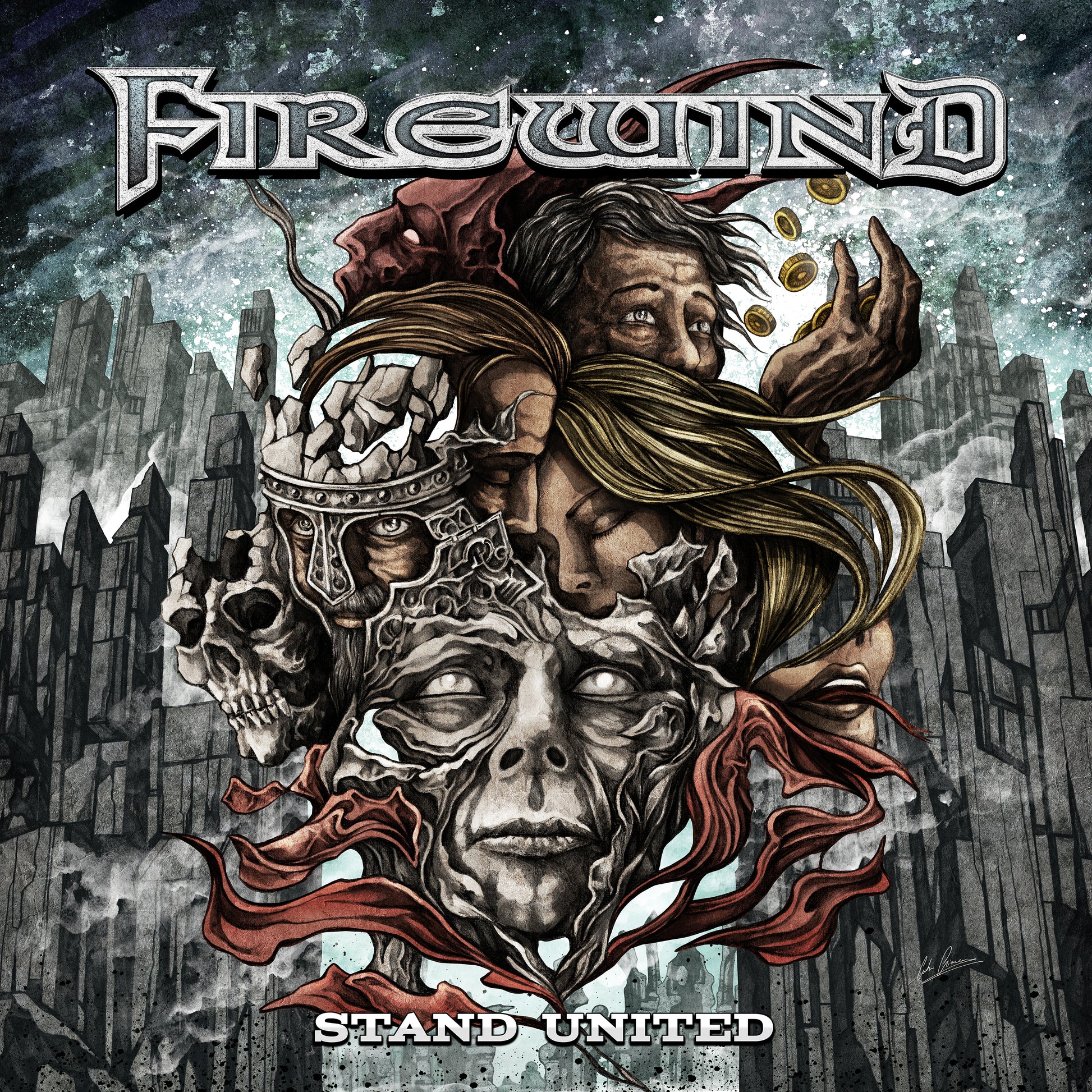 Firewind LP - Stand United (Trans Natural/Black Marble Vinyl) | Buy Now For 49.99