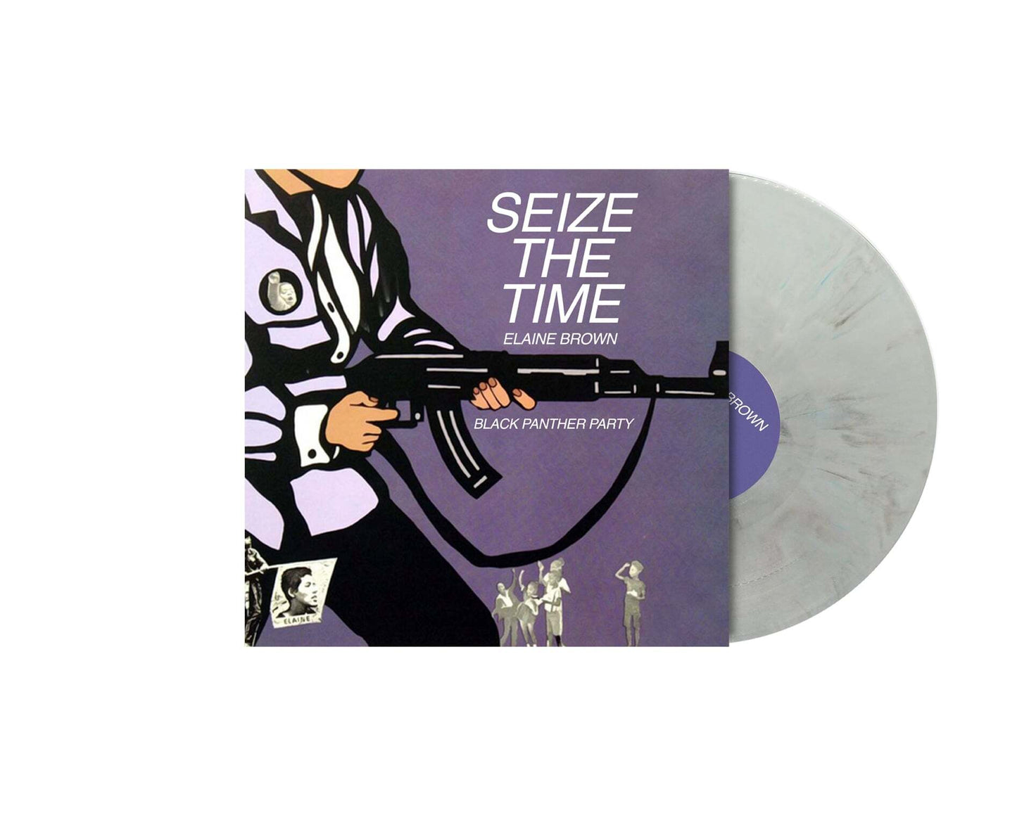 Elaine Brown (Black Panther Party) LP - Seize The Time (White Marbled Vinyl)