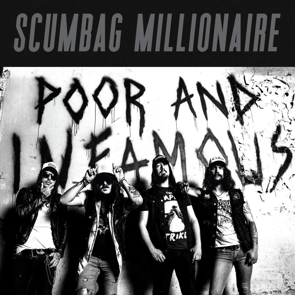 Scumbag Millionaire LP - Poor And Infamous (Clear/Aqua Vinyl) | Buy Now For 34.99