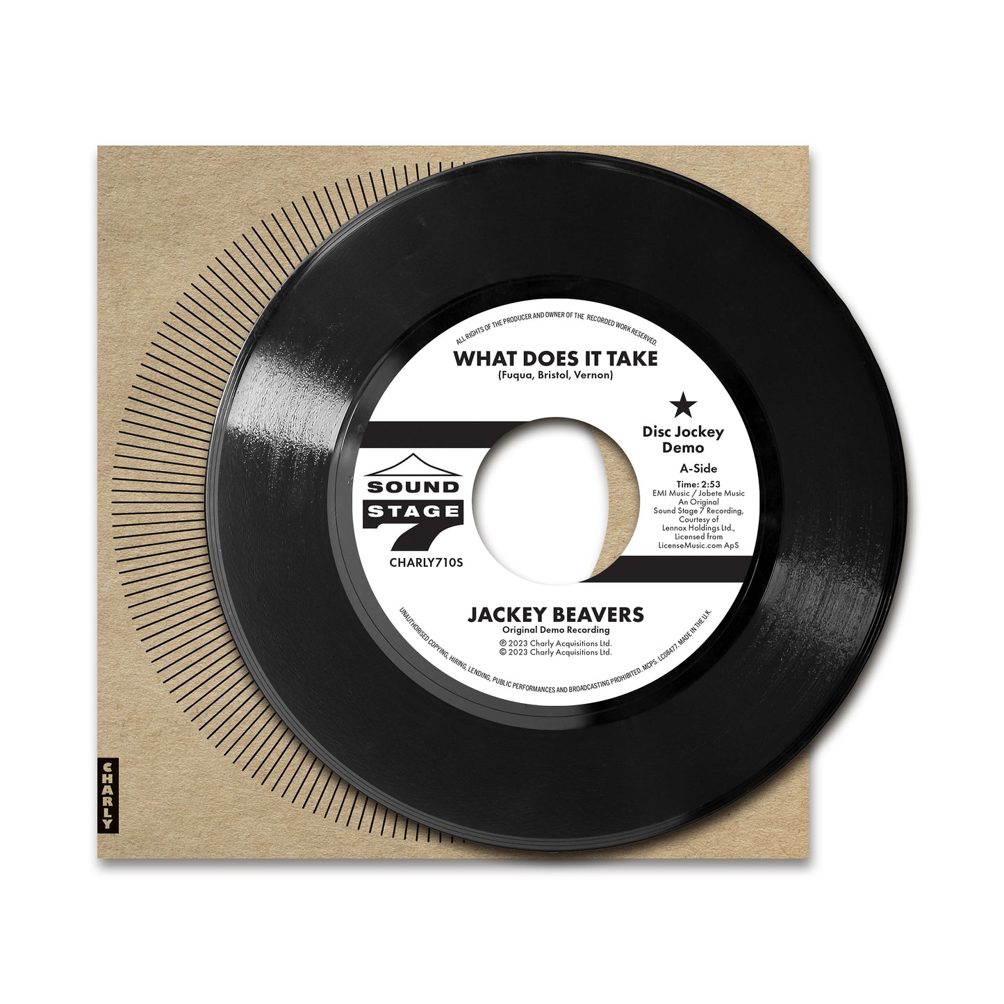 Jackey Beavers LP - What Does It Take (Orig Demo) / Lover Come Back (Alt Take)