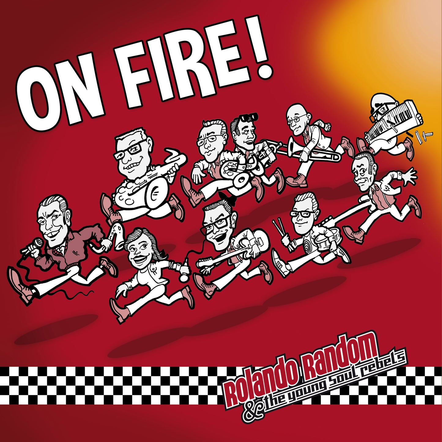 Rolando Random & The Young Soul Rebels LP - On Fire (Eco Vinyl) | Buy Now For 39.99