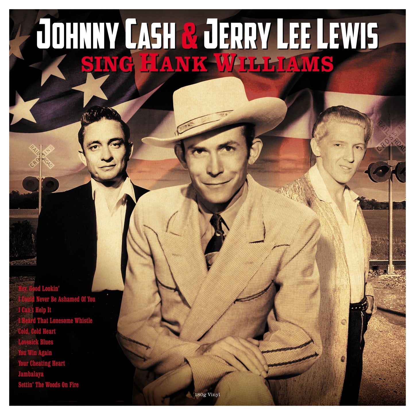 Jerry Lee Lewis & Johnny Cash LP - Sing Hank Williams