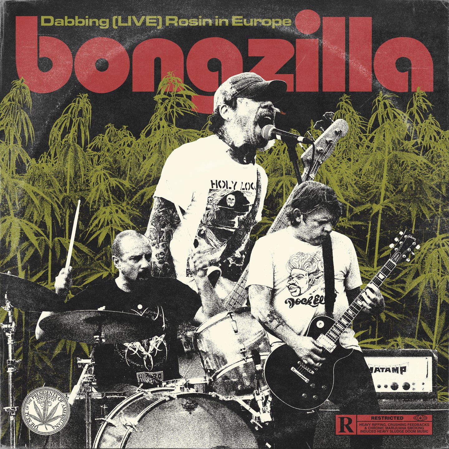 Bongzilla LP - Dabbing (Live) Rosin In Europe (Red Transparent Vinyl) | Buy Now For 34.99
