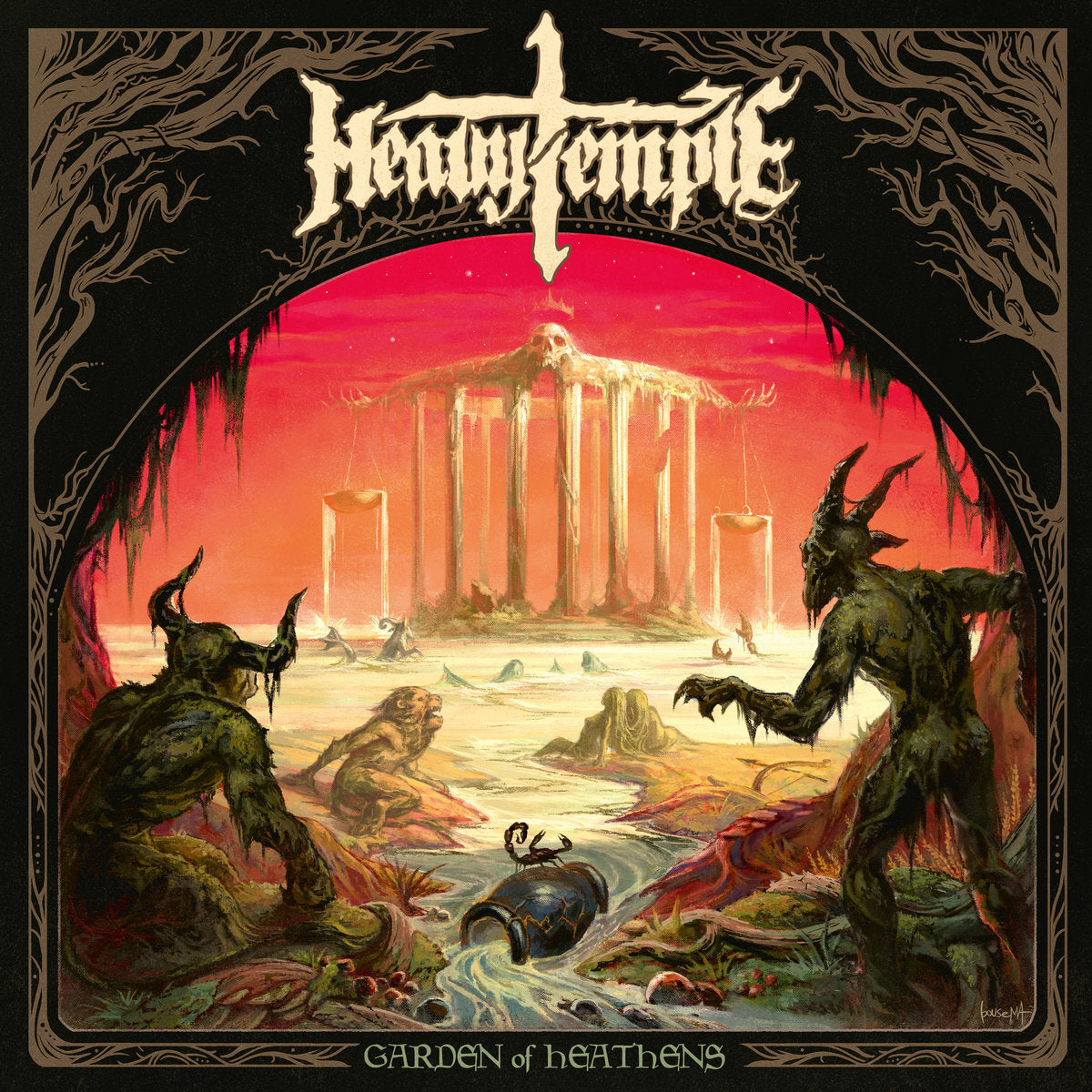 Heavy Temple LP - Garden Of Heathens (Yellow, Black And Red “Voodoo” Marbled Vinyl) | Buy Now For 44.99