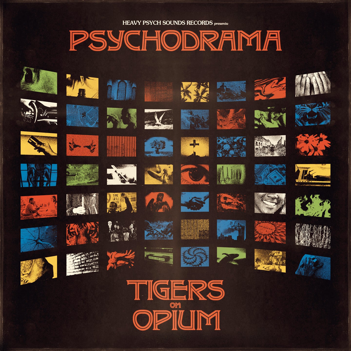Tigers On Opium LP - Psychodrama (3 Colour Striped Blue/Black/Red Vinyl) | Buy Now For 39.99