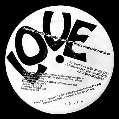 Jennifer Vanilla LP - Jennifer Pastoral (Love Injection Remixes) | Buy Now For 29.99
